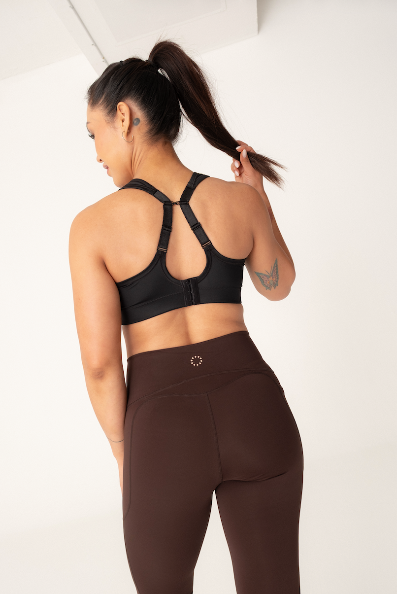 Pure Lime Compression Bra High Impact Bra 2000 Black