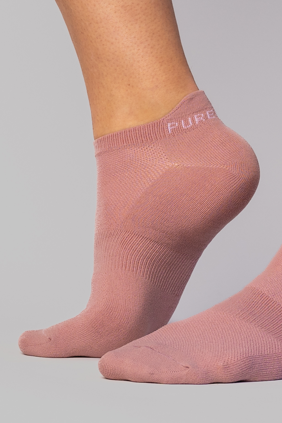Pure Lime Footies 2-pack Socks 2040 Black/Woodrose