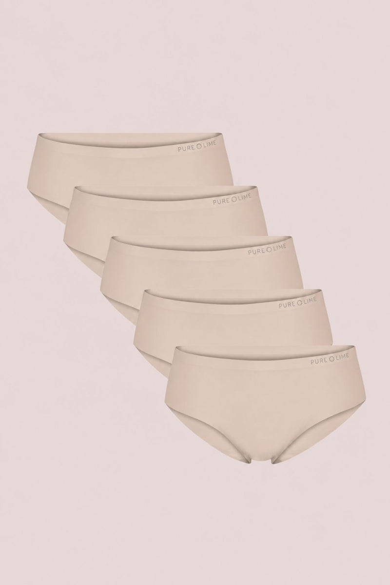 Pure Lime Invisible Hipster 5 pack Hipsters 1830 Beige