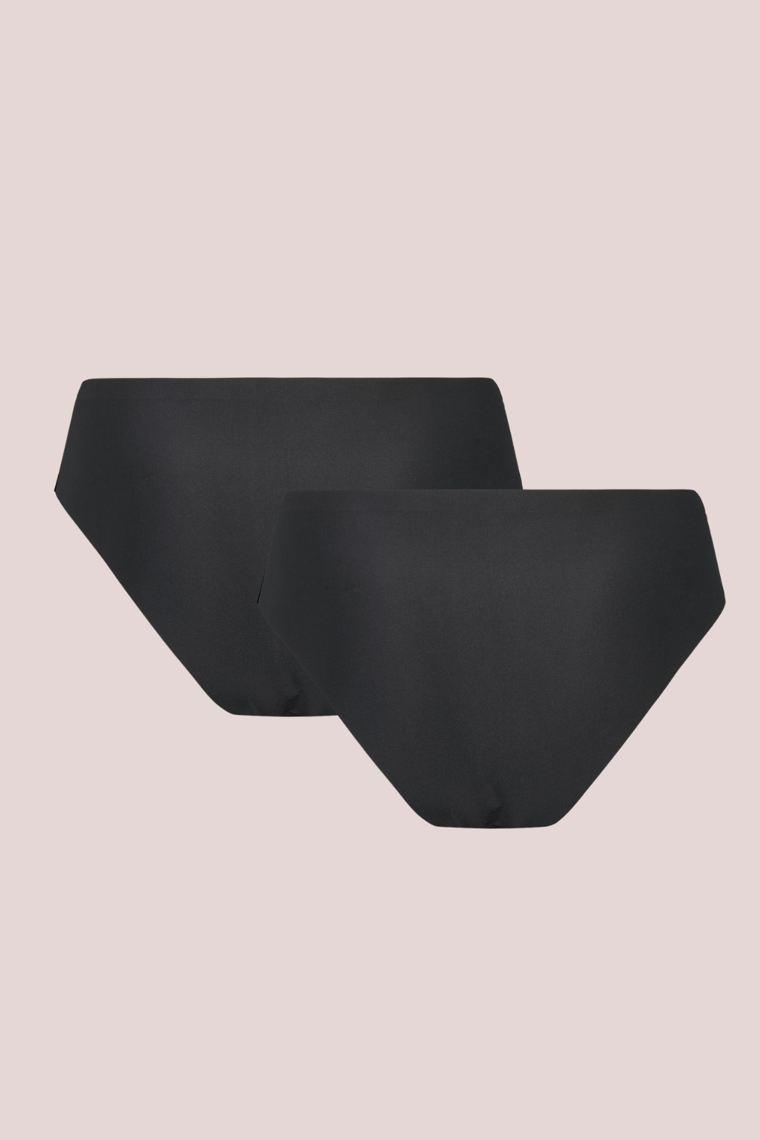 Pure Lime Invisible Microfiber Brazillian 2-Pack Thong 2001 Black/Black