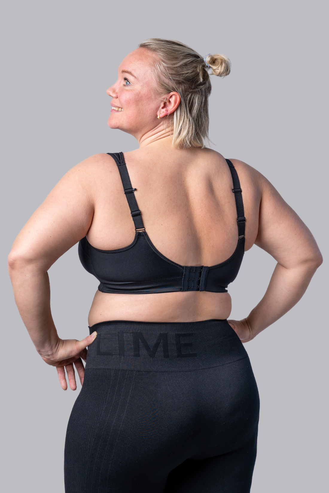 Pure Lime Padded Athletic Bra Bra 2000 Black