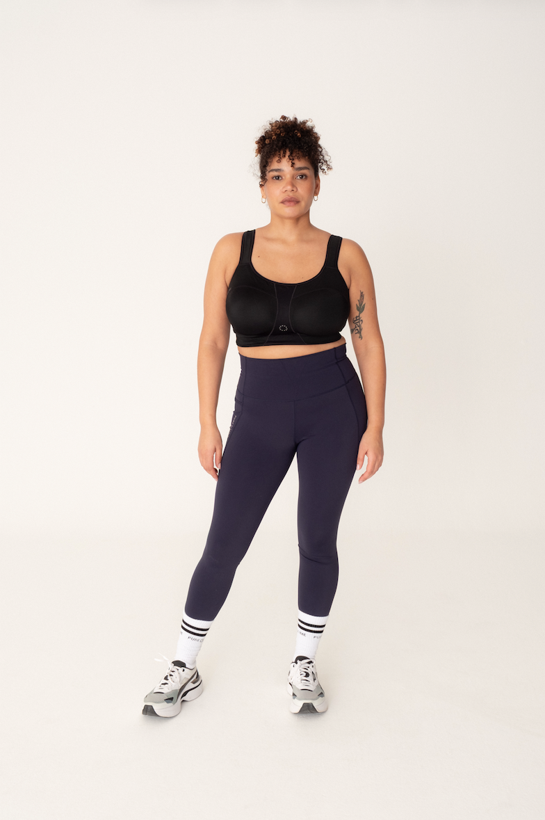 Pure Lime Padded Athletic Bra Bra 2000 Black