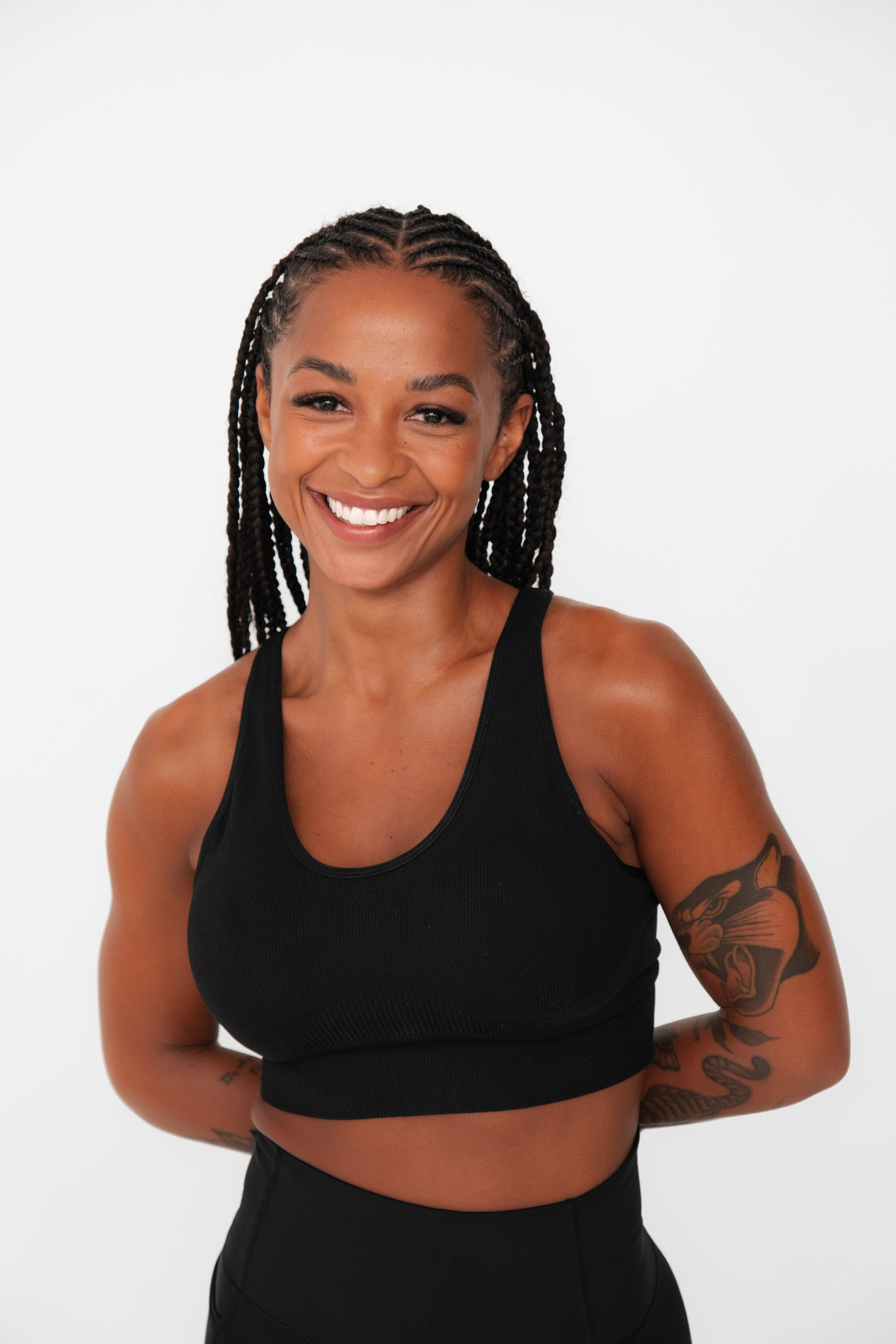 Seamless Rib Top - Black