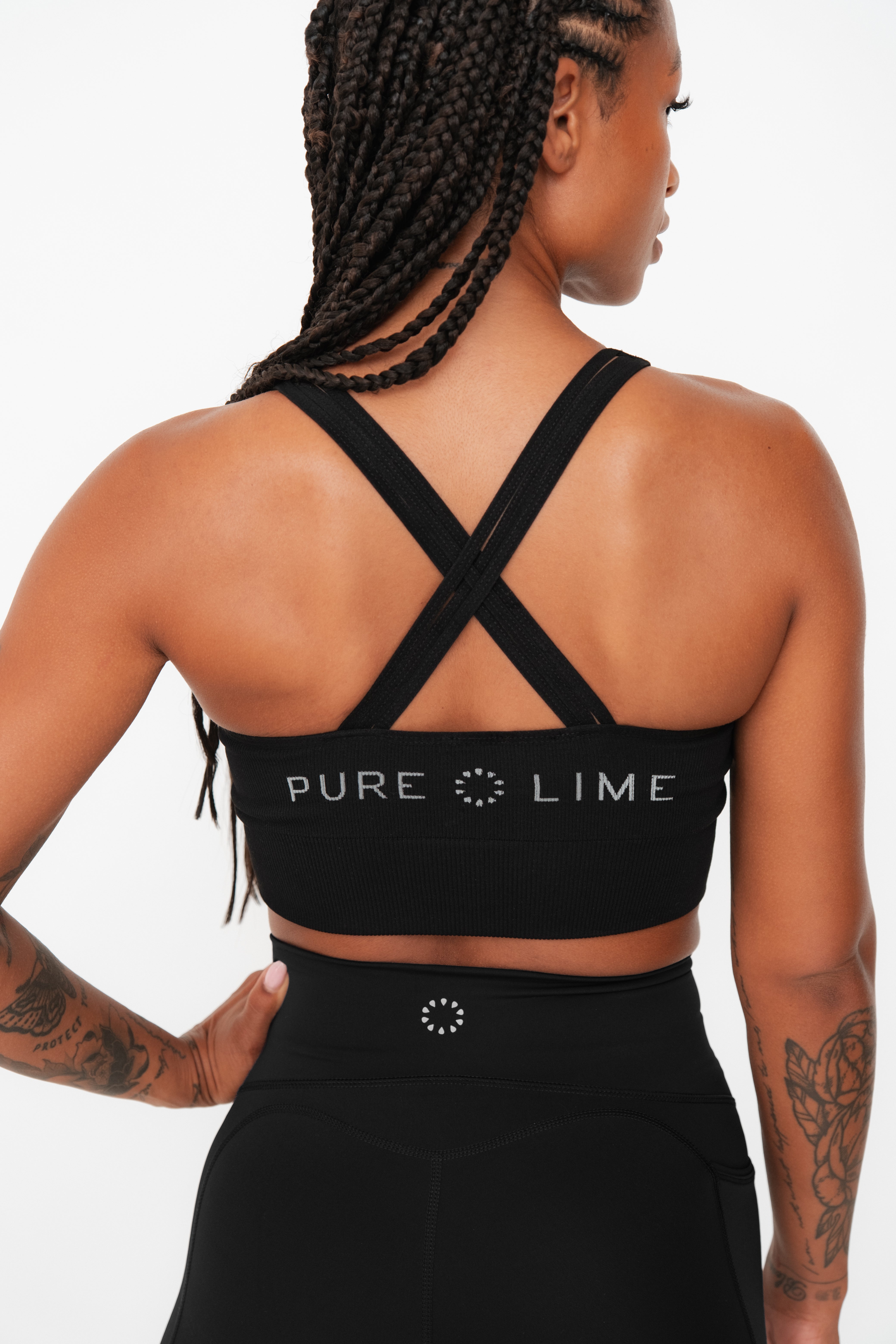 Seamless Rib Top - Black