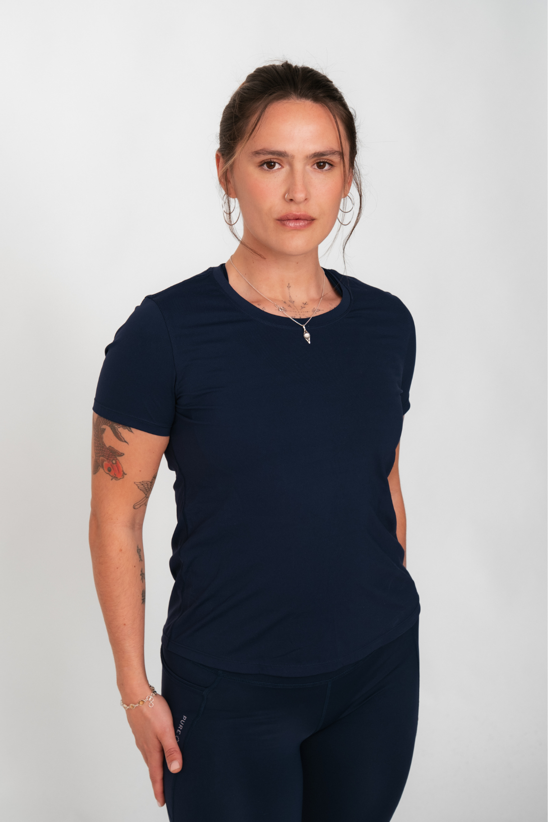 Pure Lime Pure Training Tee Tee 4300 Baritone Blue