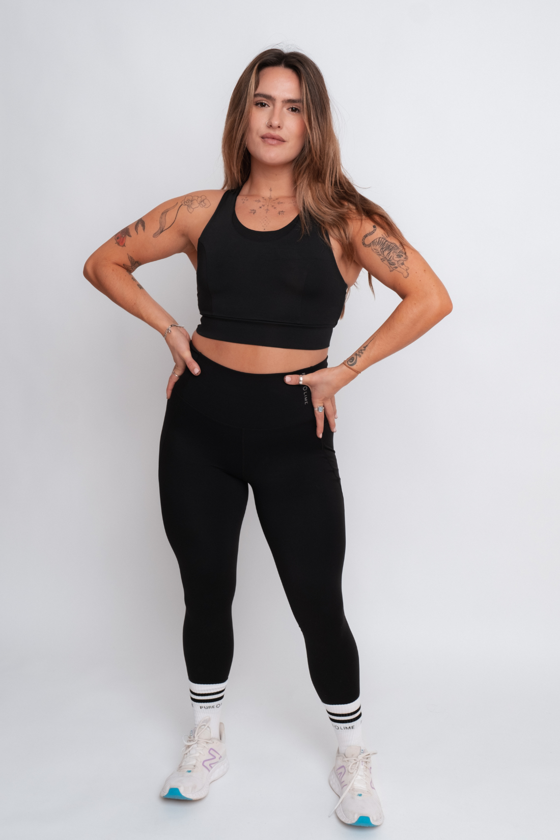 Pure Lime Pure Training Tights Leggings 2000 Black