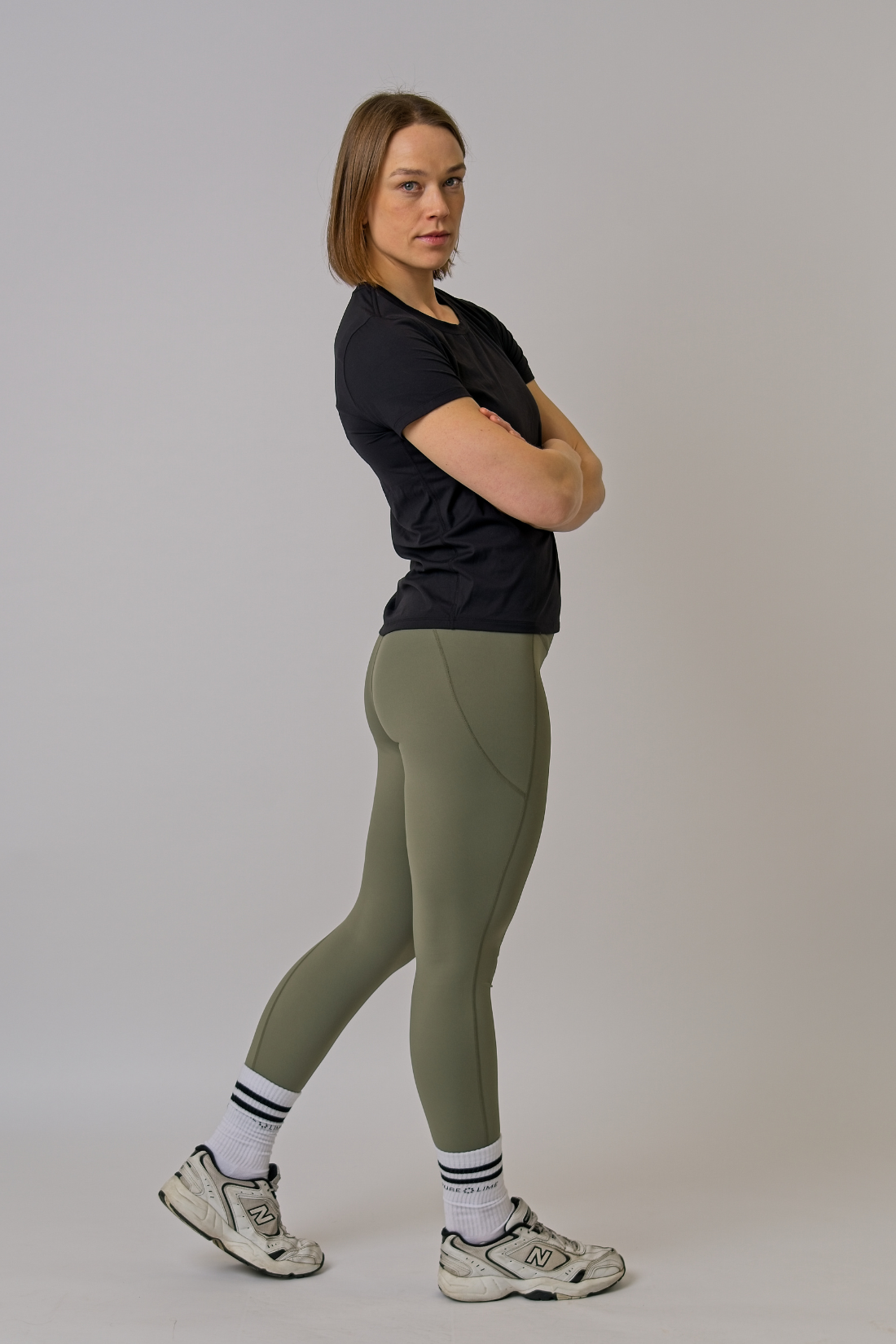 Pure Lime Pure Training Tights Leggings 4615 Smokey Olive