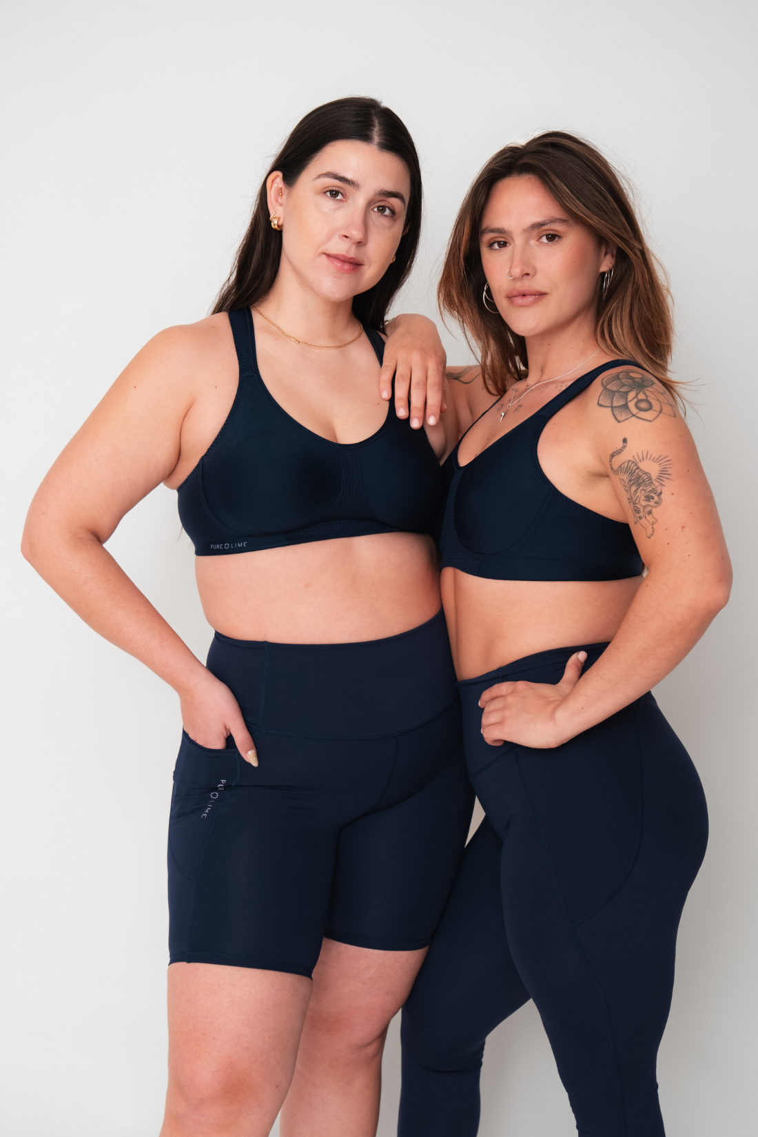 Pure Lime Support Bra High Impact Bra 4300 Baritone Blue