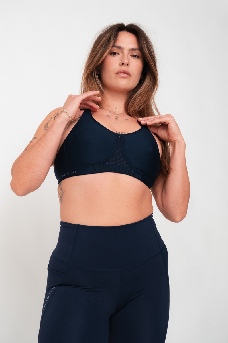 Pure Lime Support Bra Bra 4300 Baritone Blue