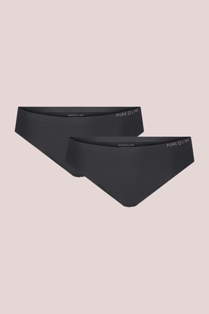 Invisible Thong 2 Pack - Black/Black