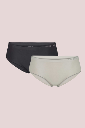 Invisible Hipster 2 Pack - Light Sand/Black