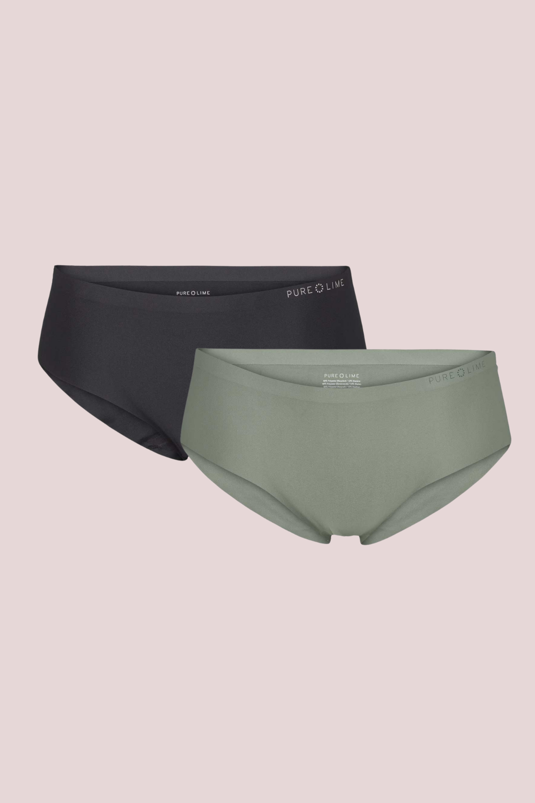 Invisible Hipster 2 Pack - Dusty Seagreen/Black
