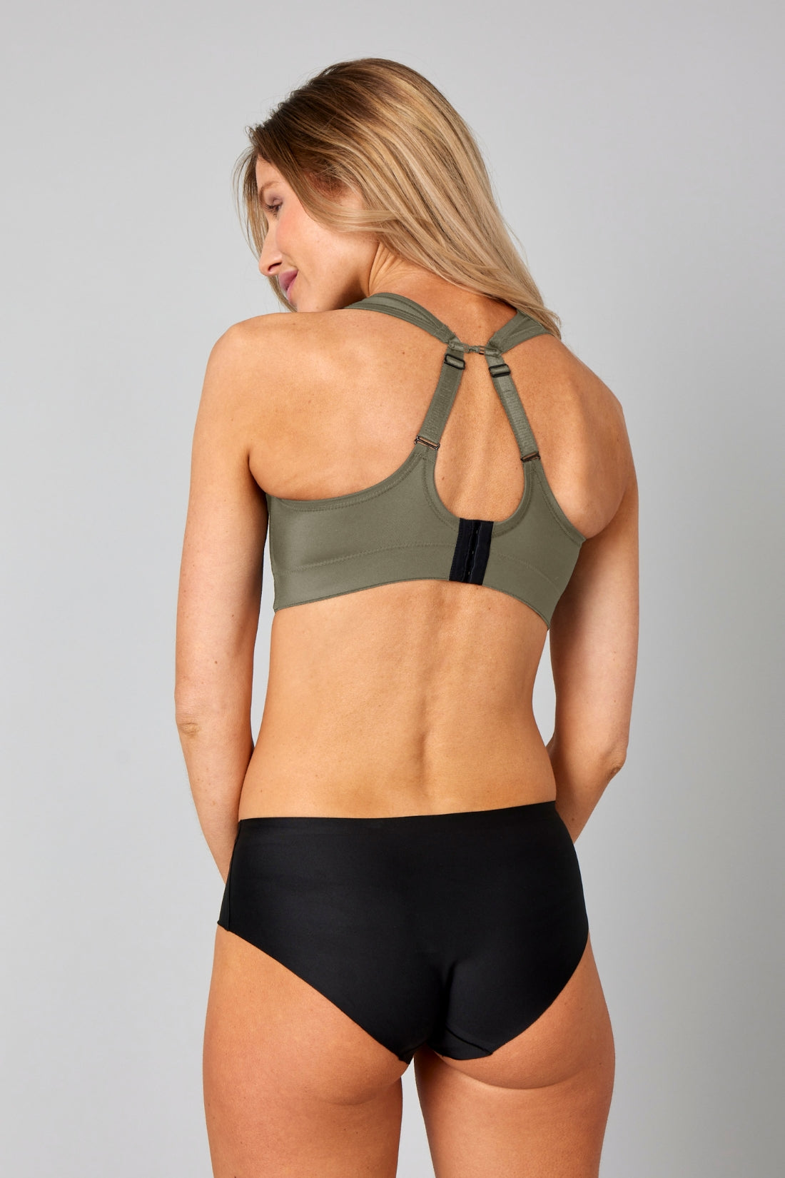 Pure Lime Compression Bra High Impact Bra 4615 Smokey Olive