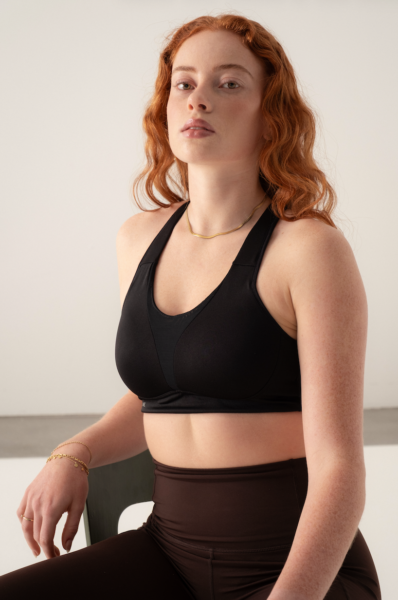 Pure Lime Essence Mesh Bra Bra 2000 Black