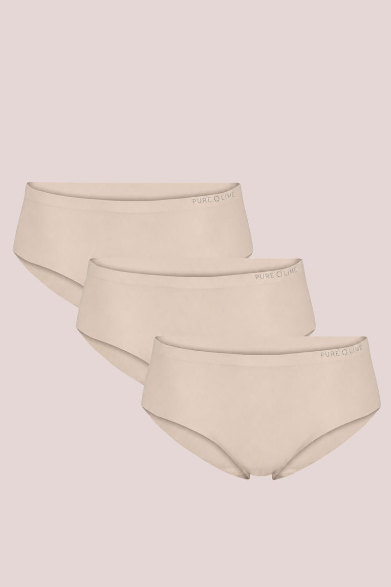 Pure Lime Invisible Hipster 3 pack Hipsters 1830 Beige