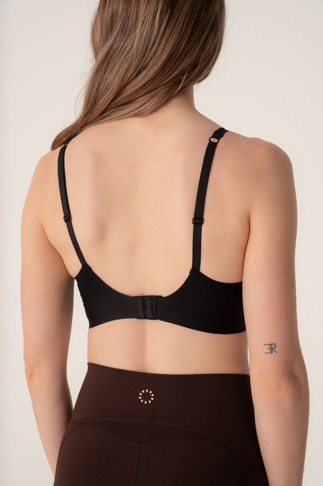 Pure Lime Invisible Microfiber Bra Bra 2000 Black