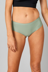 Bløde og behagelige trusser i grøn, der er usynlige under tights.