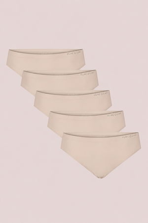 Pure Lime Invisible Thong 5 pack Thong 1830 Beige