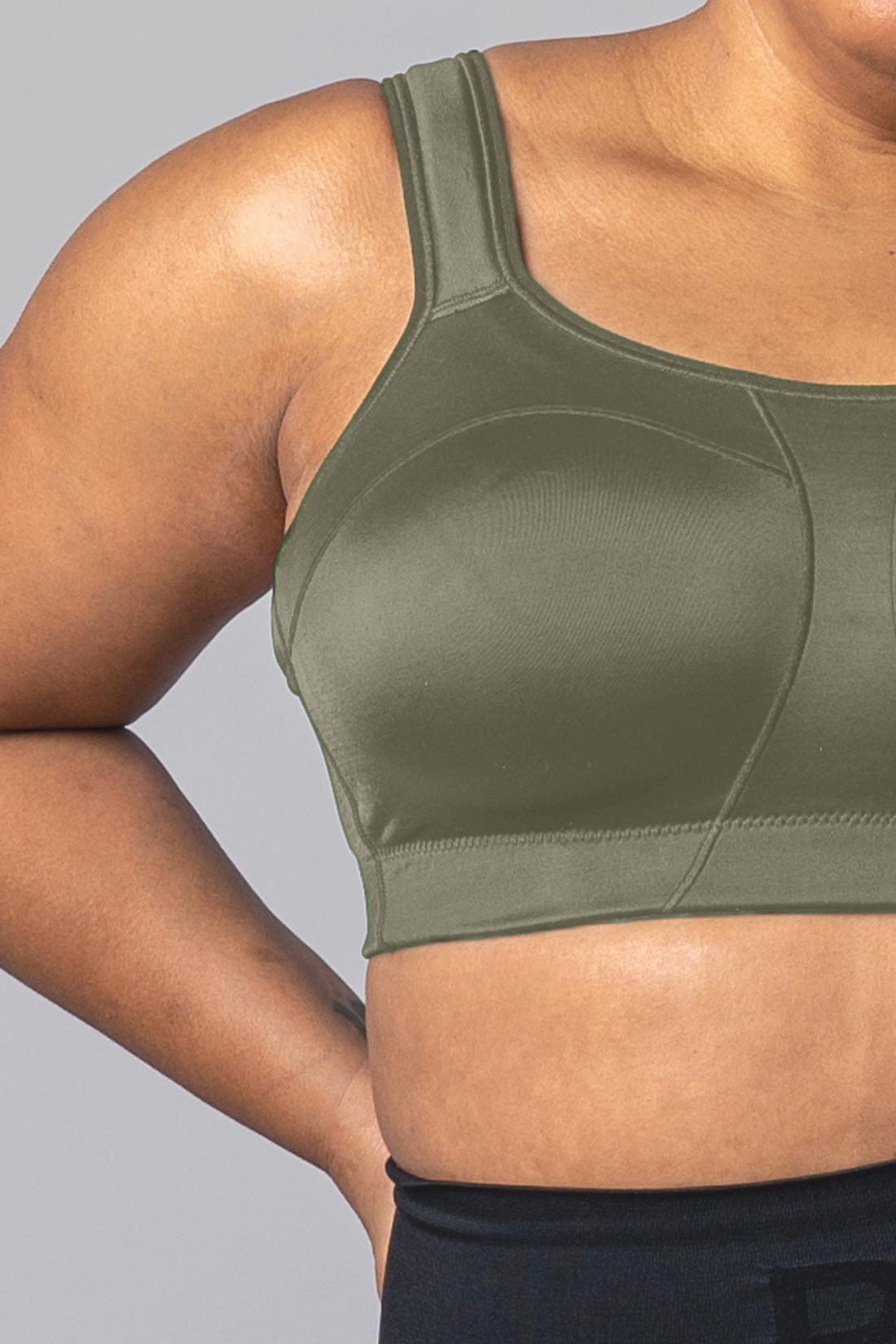 Pure Lime Padded Athletic Bra Bra 4615 Smokey Olive