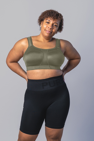 Pure Lime Padded Athletic Bra Bra 4615 Smokey Olive