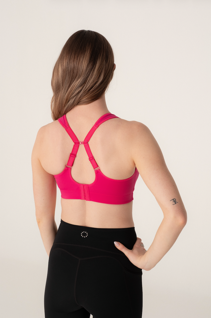 Pure Lime Padded Athletic Bra Bra 6400 FUCHSIA PURPLE