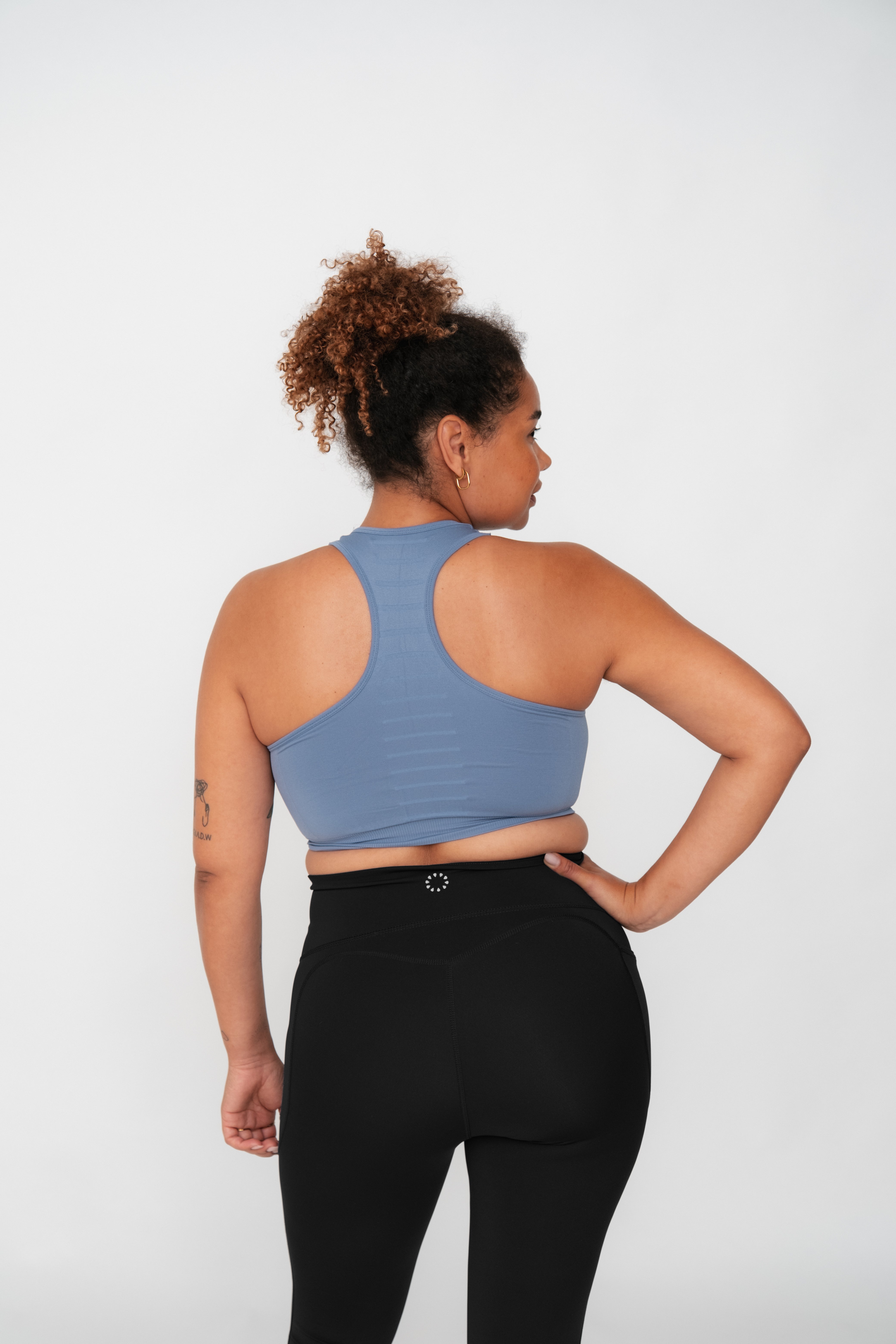 Seamless Bra Top - Dew Blue