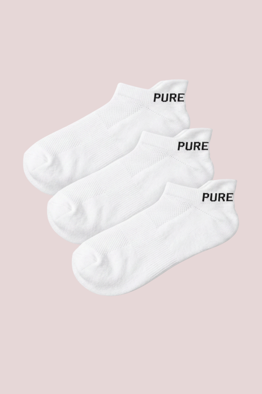 Pure Lime Pure Lime Footies 3-pack Socks 1001 White/White