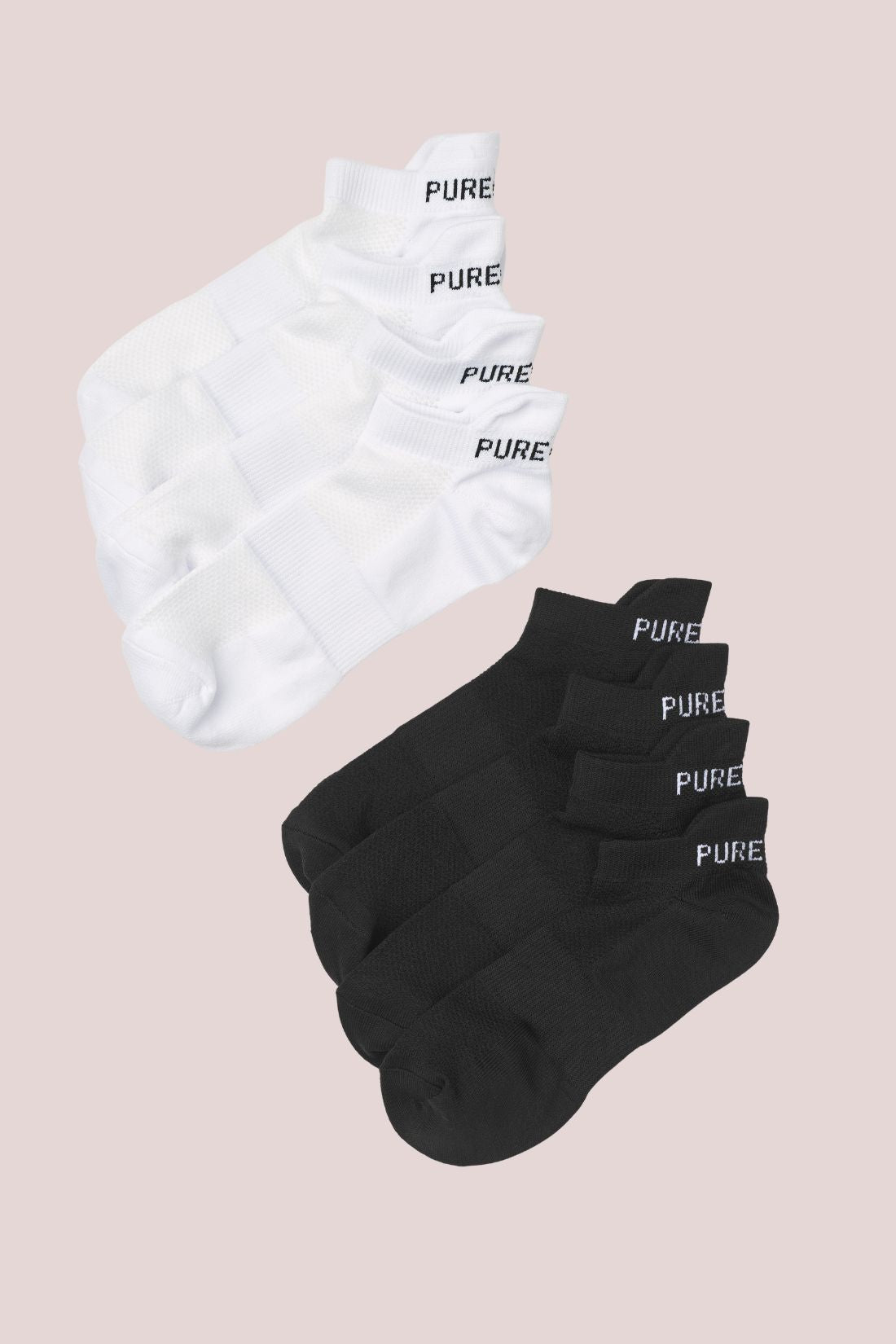 Pure Lime Pure Lime Footies 6-pack Socks 1270 White/Black