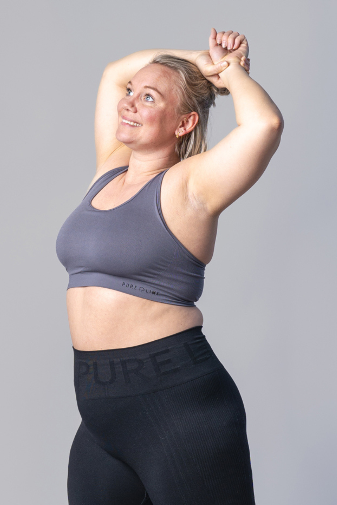 Pure Lime Seamless Bra Top Bra Top 3612 Volcanic Glass